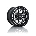 Rtx Alloy Wheel, Zion 17x9 5x127 ET0 CB71.5 Gloss Black Machined 082982